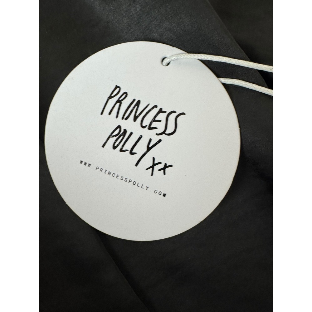 NWT Princess Polly Star Power Mini Dress Black Long‎ Sleeve Square Neck Size 2 - Picture 4 of 10